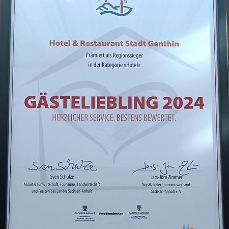 Hotel & Restaurant Stadt Genthin Esterno foto